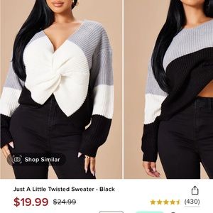 Twisted sweater